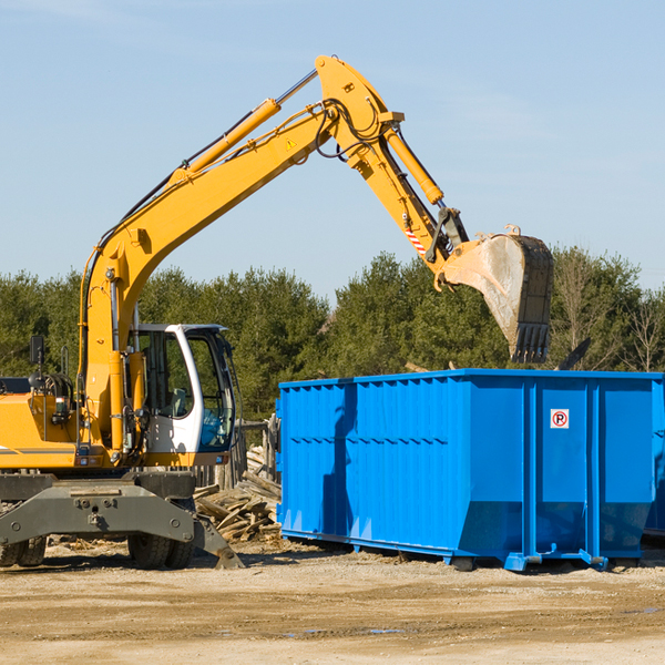 can i request a rental extension for a residential dumpster in New Canaan